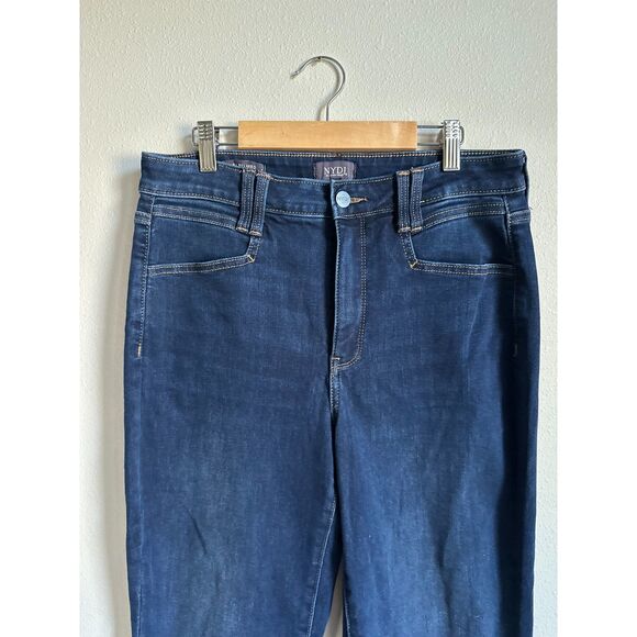 NYDJ Women's Dark Wash Bailey Relaxed Fit Mid Rise Shaping Mom Jeans Size 8 - Picture 4 of 9